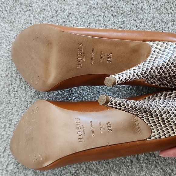 Hobbs London Brown High Heels, Sz 39.5 / US 9 - Picture 5 of 8